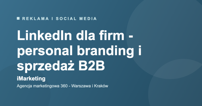 LinkedIn dla firm