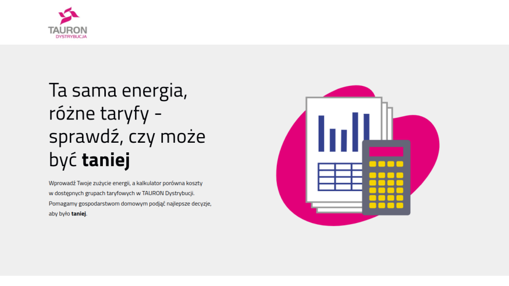 iMarketing project: TAURON Dystrybucja - Taniej portal - large energy company
