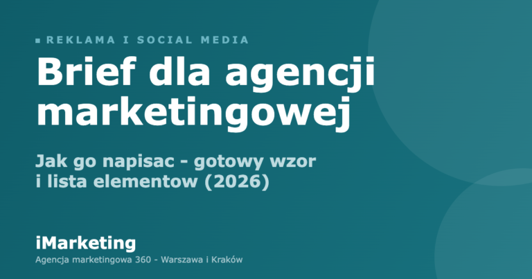 Brief dla agencji marketingowej - jak napisac, wzor