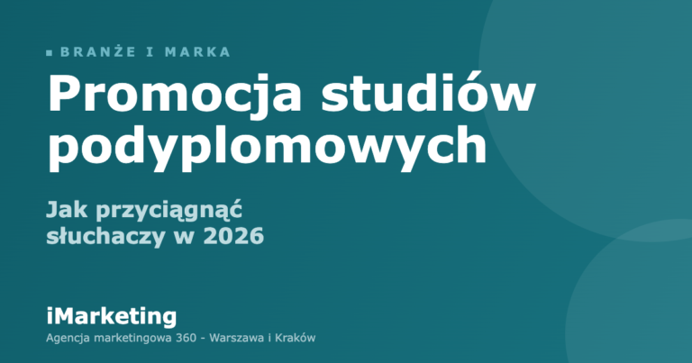 Promocja studiów podyplomowych - marketing dla uczelni