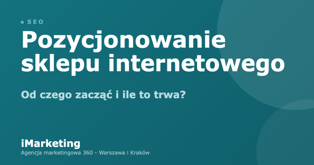 pozycjonowanie sklepu internetowego